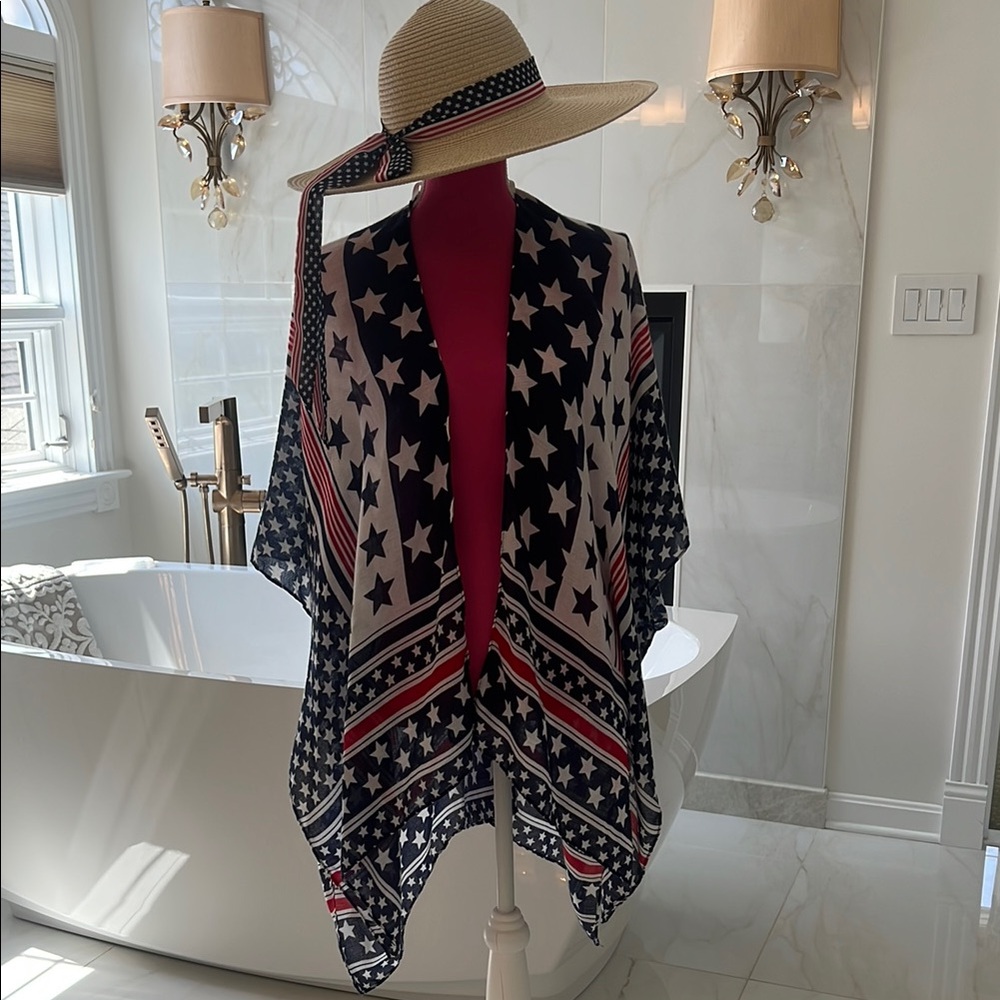 Star Patterned Kimono with Hat